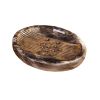 Modern Brown Resin Soap Dish Bathroom Jewelry Plate Holder