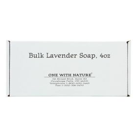 One With Nature Bar Soap - Lavender - Case Of 24 - 4 Oz.