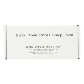 One With Nature Bar Soap - Rose - Case Of 24 - 4 Oz.