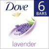 Dove Relaxing Lavender Beauty Bar 3.75 oz, 6 Bar