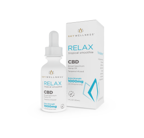 Sky Wellness CBD Relax Oil Drops 1000mg Tropical Smoothie