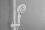 ShowerSpas Shower System, with 10" Rain Showerhead, 4-Function Hand Shower, Adjustable Slide Bar and Soap Dish,