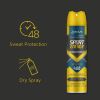 ABOVE Sport Energy - 48 Hours Antiperspirant Deodorant - Dry Spray for Men - Woody, Floral Fragrance - Protects Against Sweat and Body Odor - Delivers