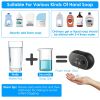 Automatic Soap Dispenser Wall Mounted Hand Free Liquid Foam Dispenser Touchless Infrared Sensor Sanitizer 450Ml with Clock Temperature USB Rechargeabl