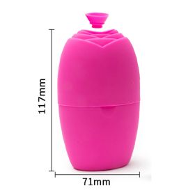 Ice Face Roller, Ice Roller For Face And Eye Beauty, Ice Massage Cup,Reusable Face Massage For Face Skin Care Silicone Ice Stick Face Ice Mold Icing T (Color: Pink)