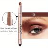 12 Color Eyeshadow Stick Eyeliner Pen, Highlighter Glitter Pearly Shimmer Matte Eyeshadow Pen, Eye Makeup Brightening Stick