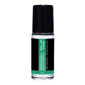 CBD Roll Ons - Peppermint (size: 30mL w/450mg CBD Isolate)