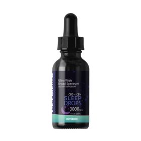 CBD + CBN Sleep Tinctures (Broad Spectrum CBD) (Strength & Flavor: 3000mg Peppermint)