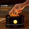 3D Flame Humidifier; Portable Silent Aromatherapy Essential Oil Diffuser With Flame Night Light For Home; Office; Kids Bedroom 250ml Cool Mist Humidif