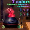 Air Humidifier Diffusers Essential Oil Diffuser USB Portable Humidifier Volcanic Flame Aroma Diffuser Essential Oil Lamp Bedroom