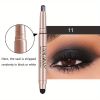 12 Color Eyeshadow Stick Eyeliner Pen, Highlighter Glitter Pearly Shimmer Matte Eyeshadow Pen, Eye Makeup Brightening Stick